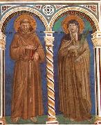GIOTTO di Bondone Saint Francis and Saint Clare Spain oil painting reproduction